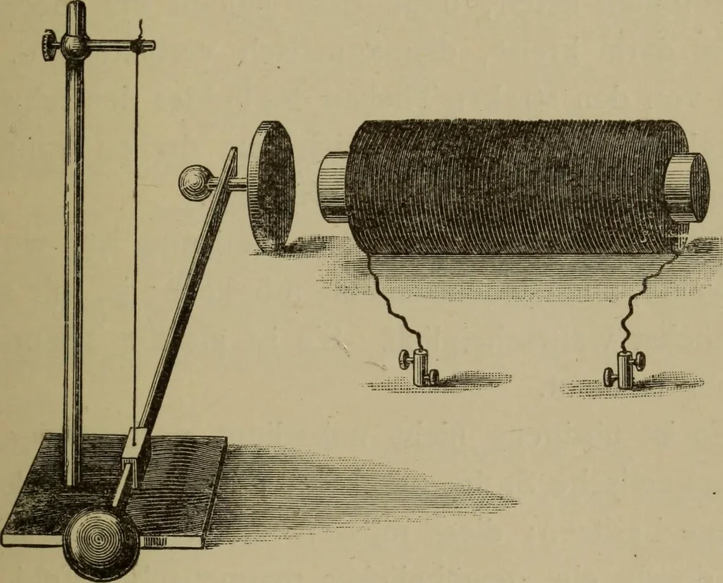 An illustration from Neueste Anschauungen über Elektricität, 1896, leaf 218