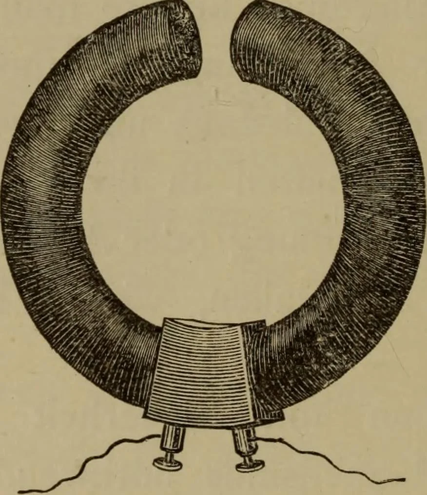 An illustration from Neueste Anschauungen über Elektricität, 1896, leaf 221