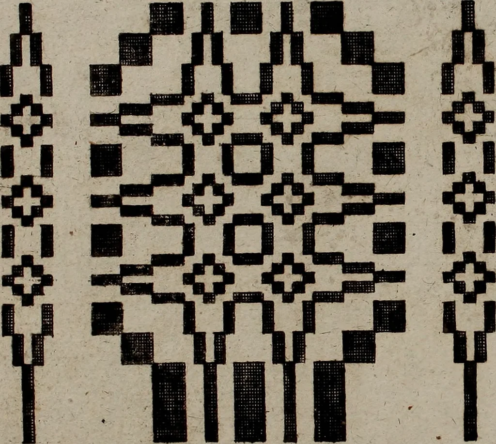 An illustration from Neues Weberbild: und Musterbuch... zur Beförderung der edlen Leinen- und Bildweberkunst .., 1771, leaf 104