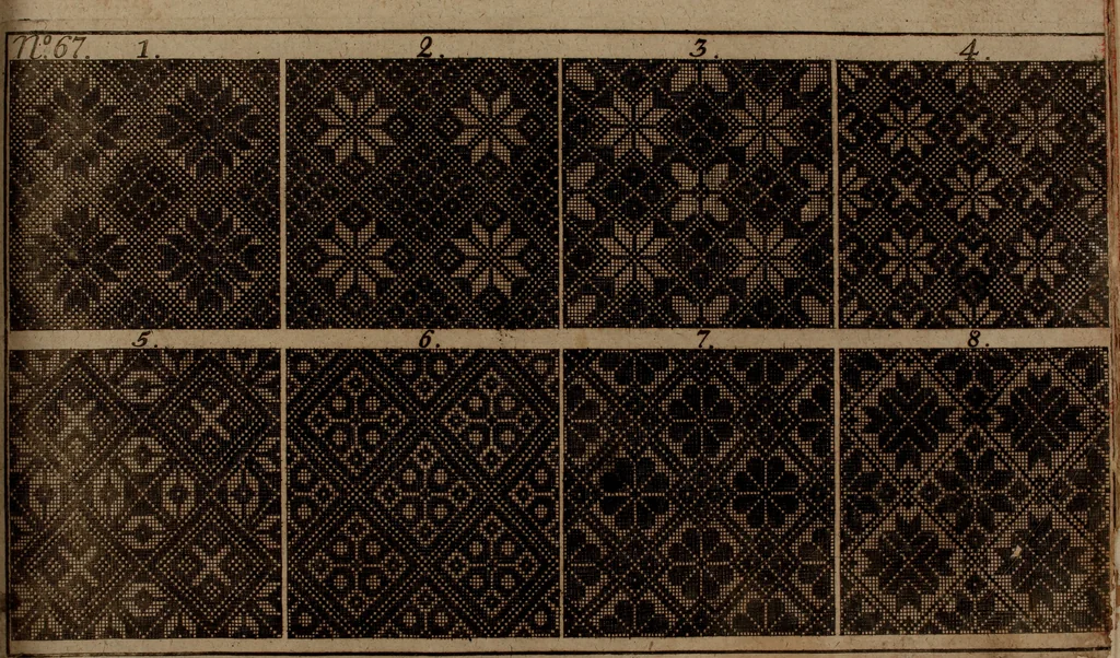An illustration from Neues Weberbild: und Musterbuch... zur Beförderung der edlen Leinen- und Bildweberkunst .., 1771, leaf 160