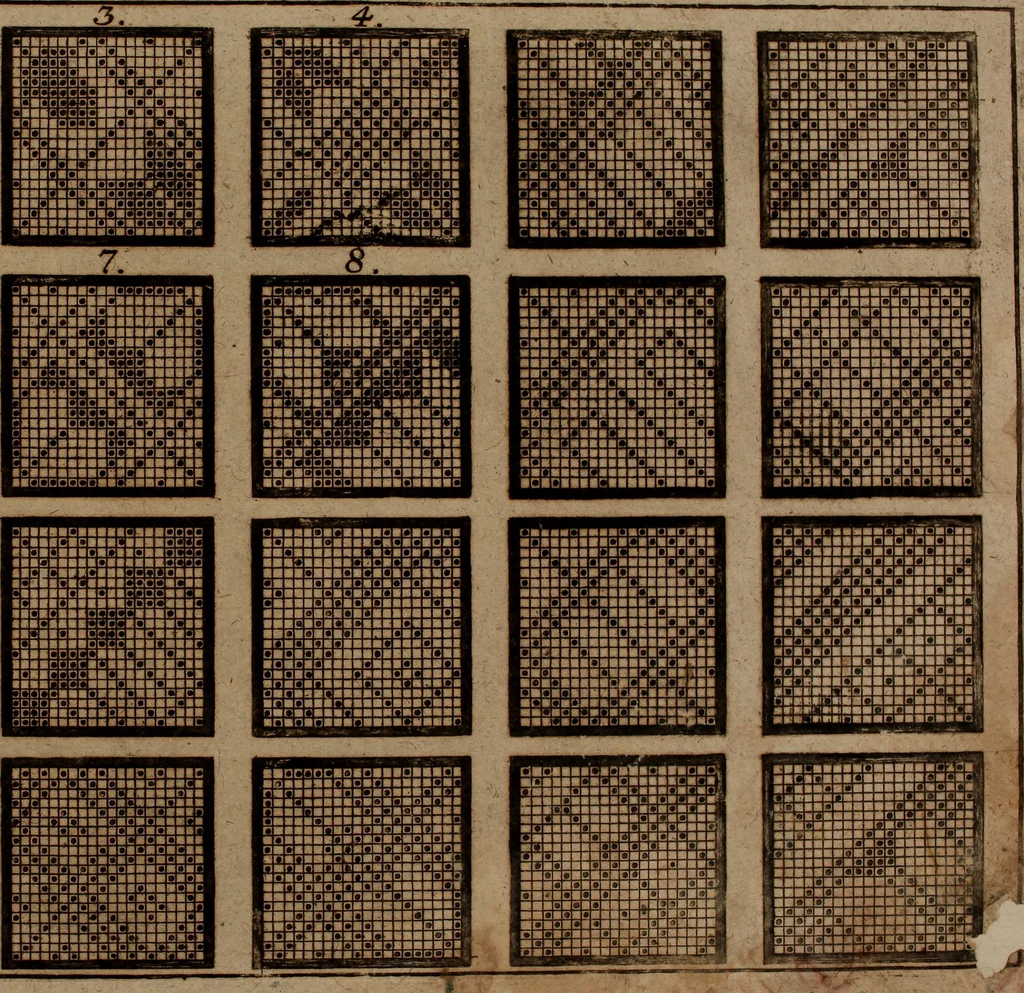 An illustration from Neues Weberbild: und Musterbuch... zur Beförderung der edlen Leinen- und Bildweberkunst .., 1771, leaf 162