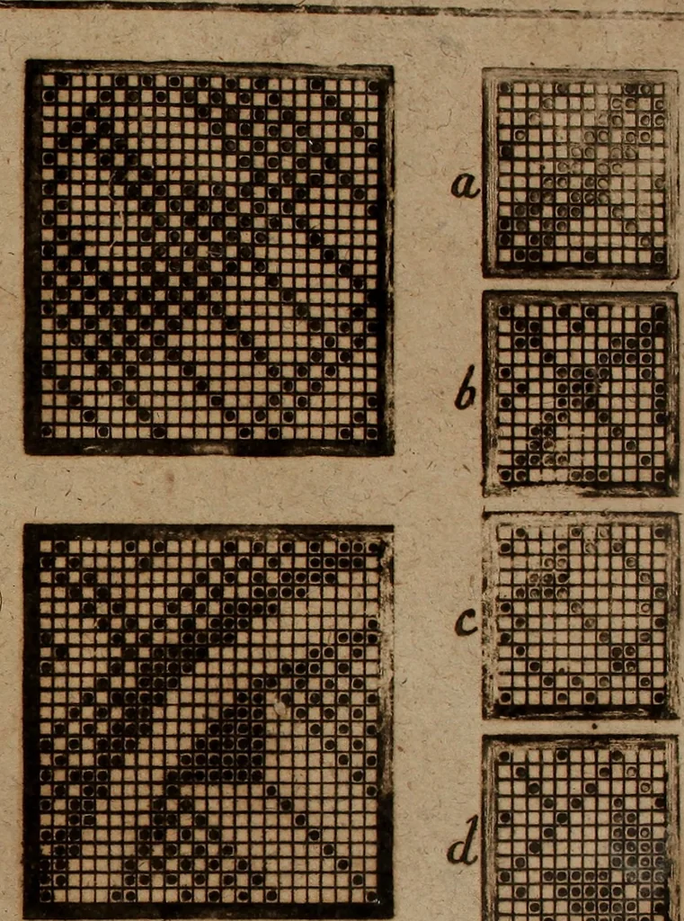 An illustration from Neues Weberbild: und Musterbuch... zur Beförderung der edlen Leinen- und Bildweberkunst .., 1771, leaf 166