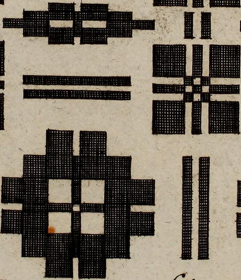 An illustration from Neues Weberbild: und Musterbuch... zur Beförderung der edlen Leinen- und Bildweberkunst .., 1771, leaf 88