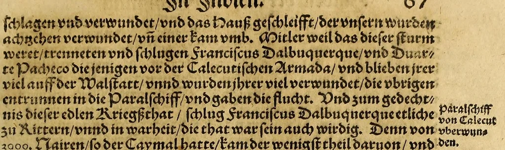 An illustration from Neue Welt : das ist, warhafftige Beschreibunge aller schönen Historien von Erfindung viler vnbekanten Königreichen, Landschafften, Insulen vnnd Stedten ... Dergleichen vorhin in Keinen Chronicken beschrieben ... zur Fürderung des gemeinen Nutzes zusamen getragen., 1567, leaf 149