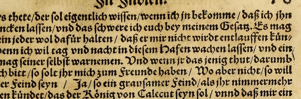 An illustration from Neue Welt : das ist, warhafftige Beschreibunge aller schönen Historien von Erfindung viler vnbekanten Königreichen, Landschafften, Insulen vnnd Stedten ... Dergleichen vorhin in Keinen Chronicken beschrieben ... zur Fürderung des gemeinen Nutzes zusamen getragen., 1567, leaf 167