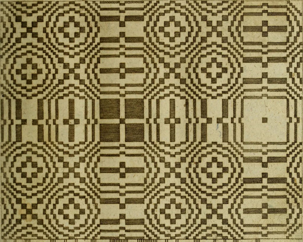 An illustration from Neu hervorkommendes Weber Kunst und Bild Buch, 1736, leaf 104