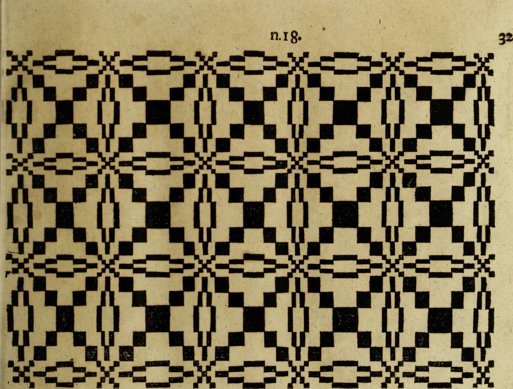 An illustration from Neu hervorkommendes Weber Kunst und Bild Buch, 1736, leaf 114