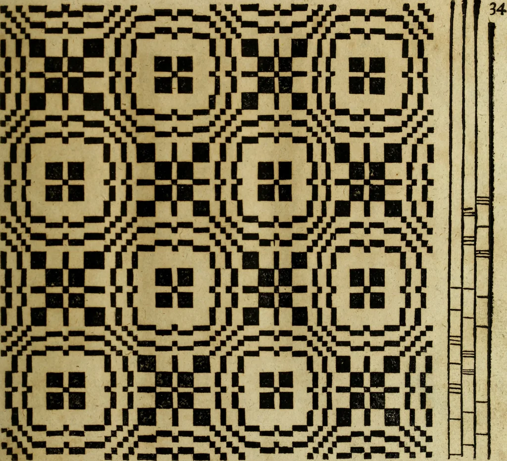 An illustration from Neu hervorkommendes Weber Kunst und Bild Buch, 1736, leaf 118