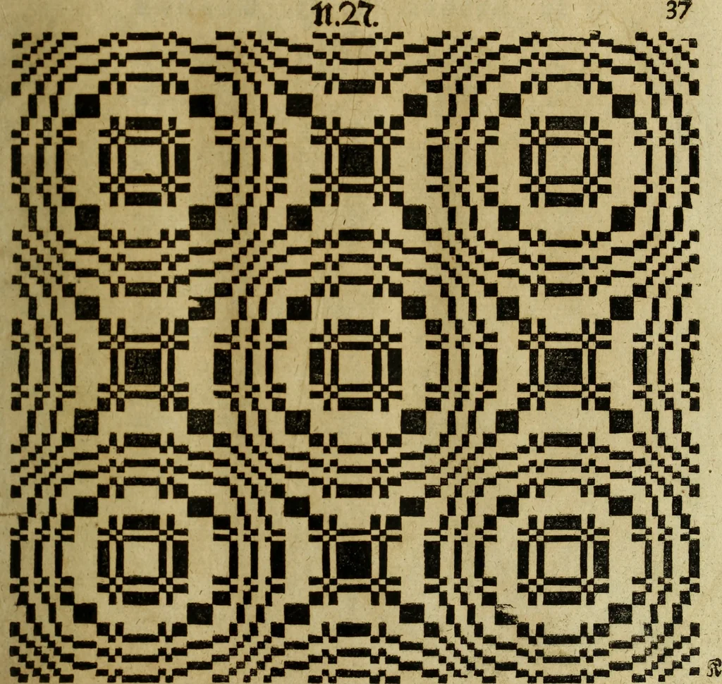 An illustration from Neu hervorkommendes Weber Kunst und Bild Buch, 1736, leaf 124