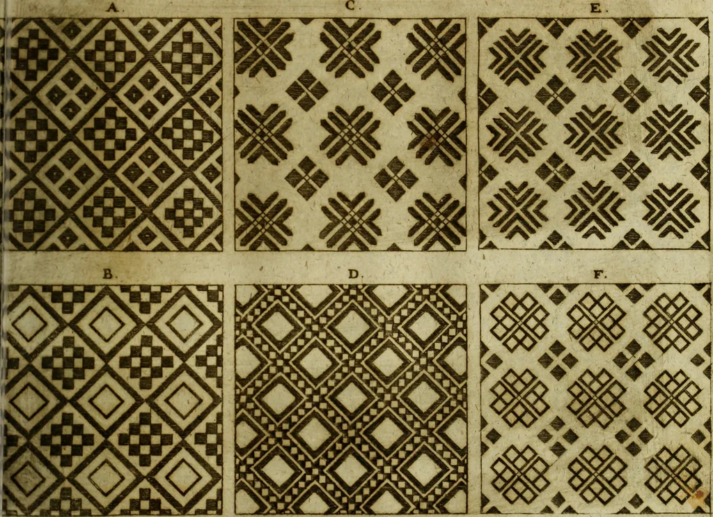 An illustration from Neu hervorkommendes Weber Kunst und Bild Buch, 1736, leaf 140