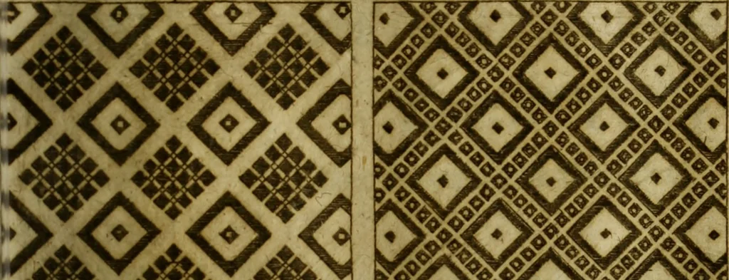 An illustration from Neu hervorkommendes Weber Kunst und Bild Buch, 1736, leaf 142
