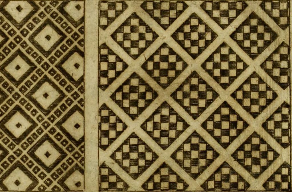 An illustration from Neu hervorkommendes Weber Kunst und Bild Buch, 1736, leaf 142