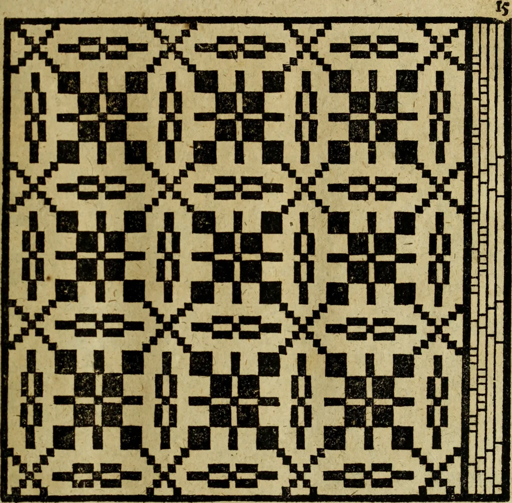 An illustration from Neu hervorkommendes Weber Kunst und Bild Buch, 1736, leaf 212
