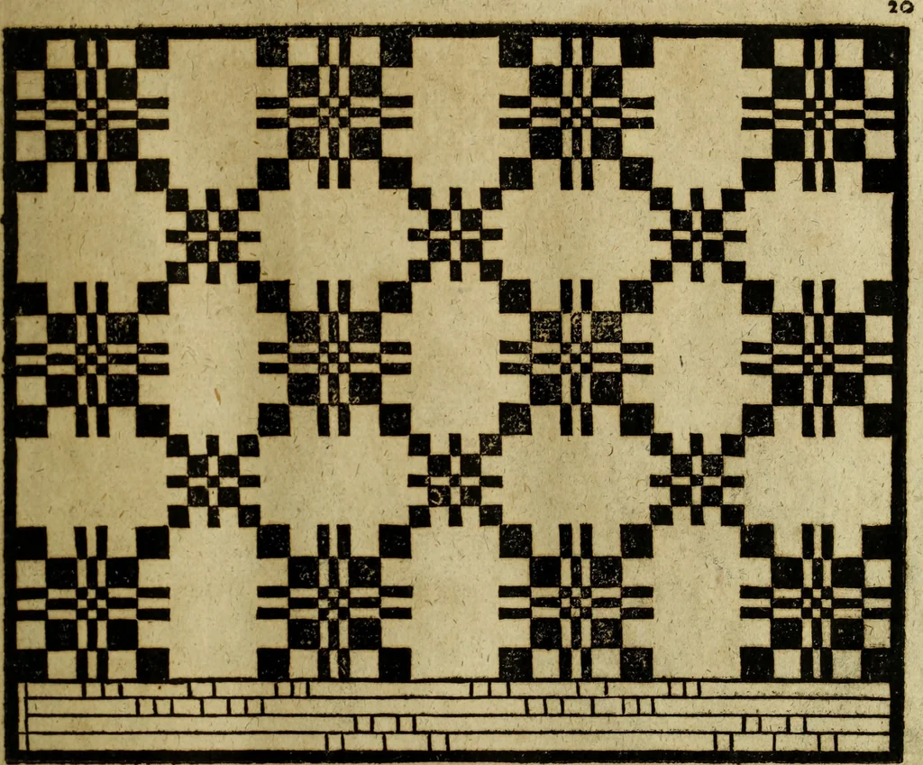 An illustration from Neu hervorkommendes Weber Kunst und Bild Buch, 1736, leaf 222