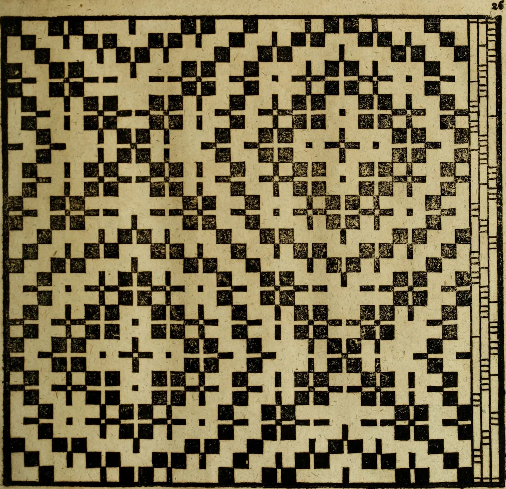 An illustration from Neu hervorkommendes Weber Kunst und Bild Buch, 1736, leaf 234