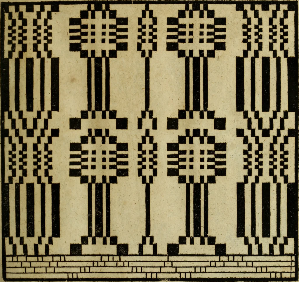 An illustration from Neu hervorkommendes Weber Kunst und Bild Buch, 1736, leaf 238