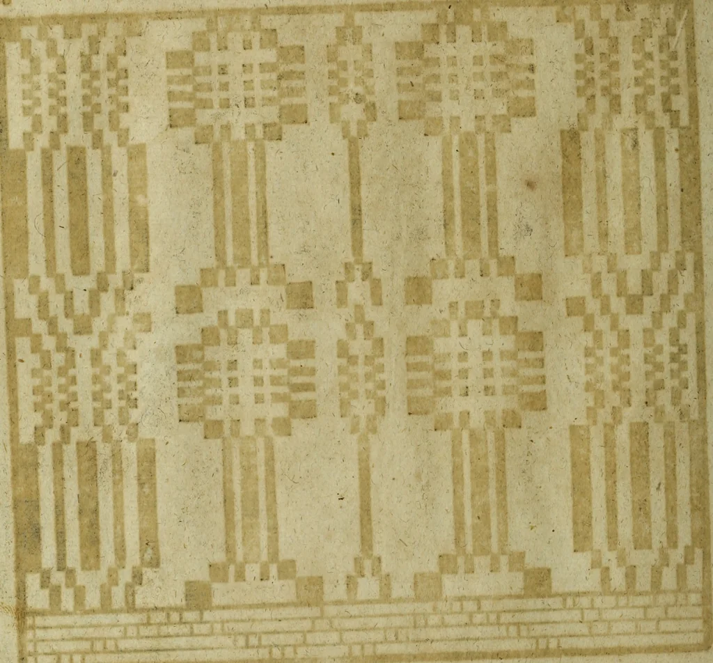 An illustration from Neu hervorkommendes Weber Kunst und Bild Buch, 1736, leaf 239