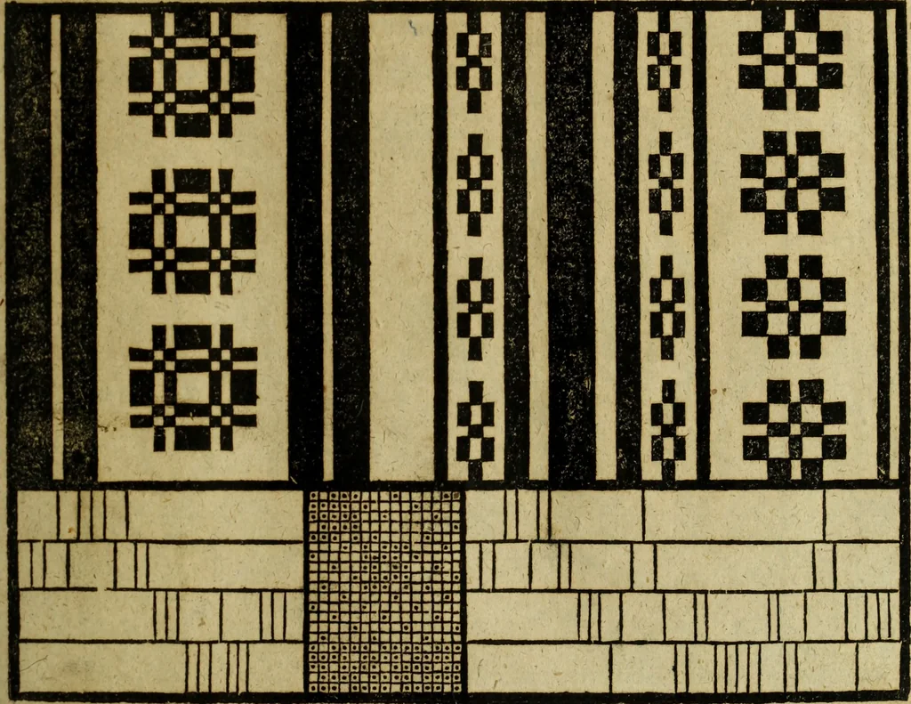 An illustration from Neu hervorkommendes Weber Kunst und Bild Buch, 1736, leaf 254