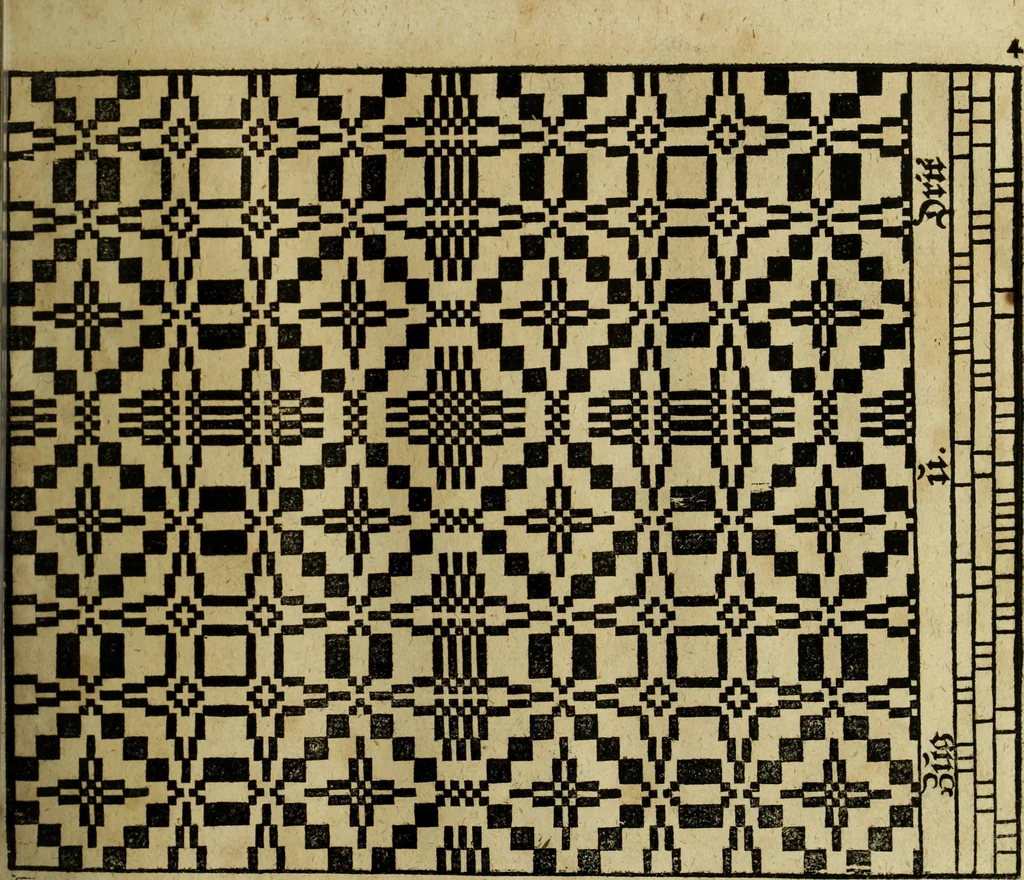 An illustration from Neu hervorkommendes Weber Kunst und Bild Buch, 1736, leaf 294