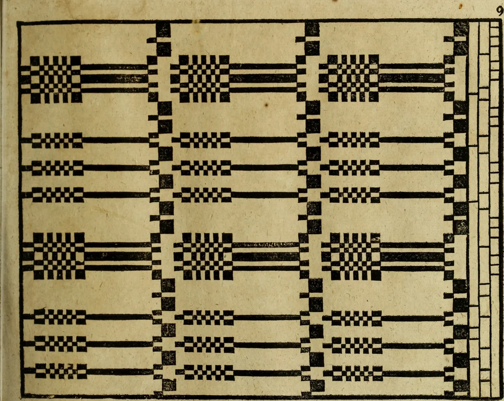 An illustration from Neu hervorkommendes Weber Kunst und Bild Buch, 1736, leaf 304