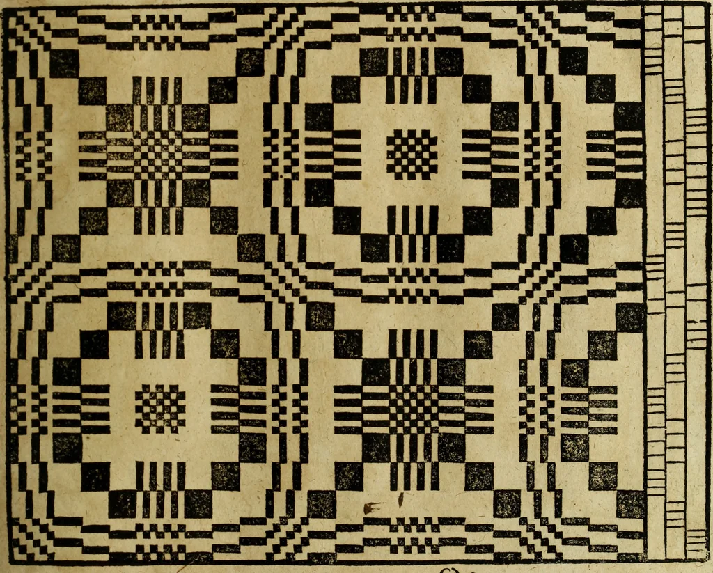 An illustration from Neu hervorkommendes Weber Kunst und Bild Buch, 1736, leaf 306