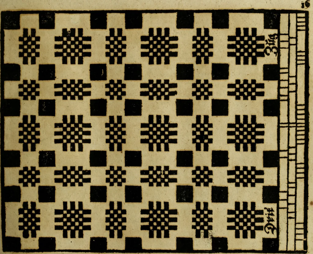An illustration from Neu hervorkommendes Weber Kunst und Bild Buch, 1736, leaf 318