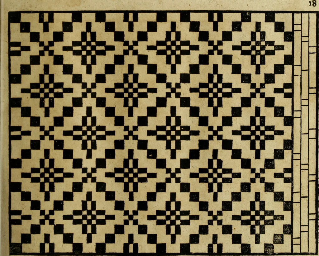 An illustration from Neu hervorkommendes Weber Kunst und Bild Buch, 1736, leaf 322