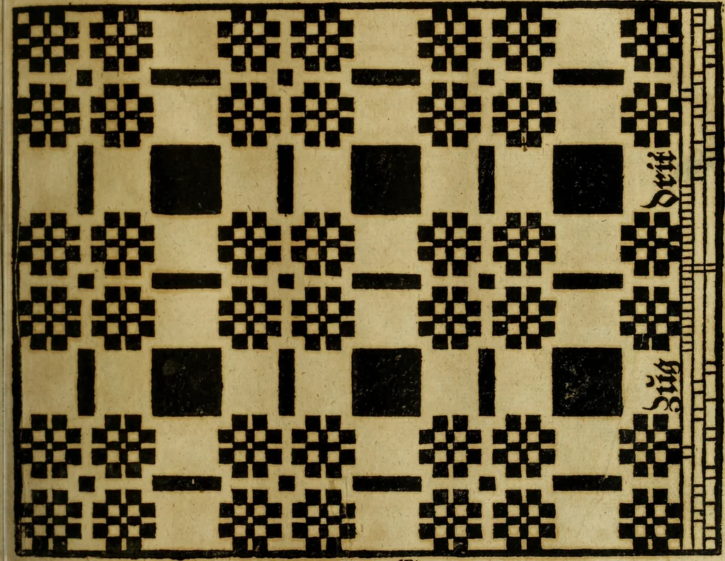 An illustration from Neu hervorkommendes Weber Kunst und Bild Buch, 1736, leaf 324