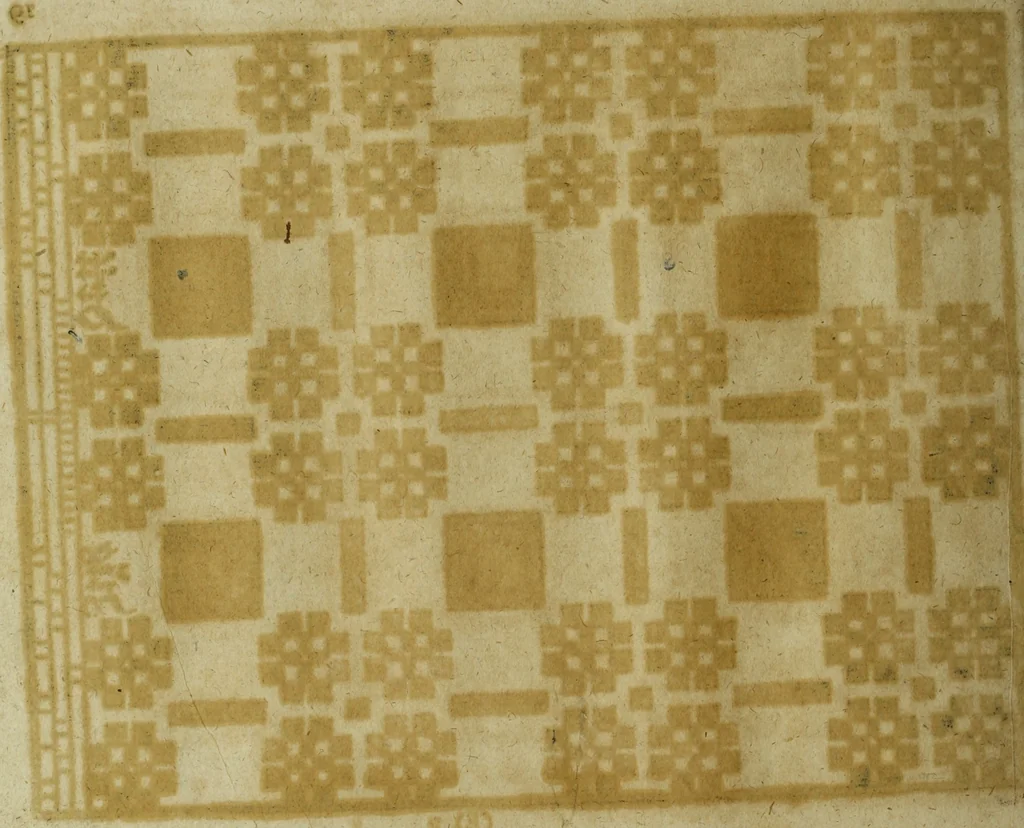 An illustration from Neu hervorkommendes Weber Kunst und Bild Buch, 1736, leaf 325
