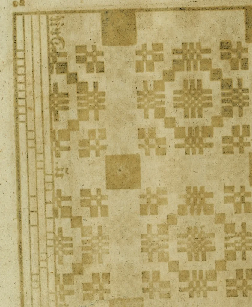 An illustration from Neu hervorkommendes Weber Kunst und Bild Buch, 1736, leaf 327