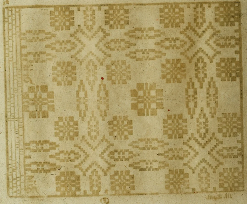 An illustration from Neu hervorkommendes Weber Kunst und Bild Buch, 1736, leaf 329