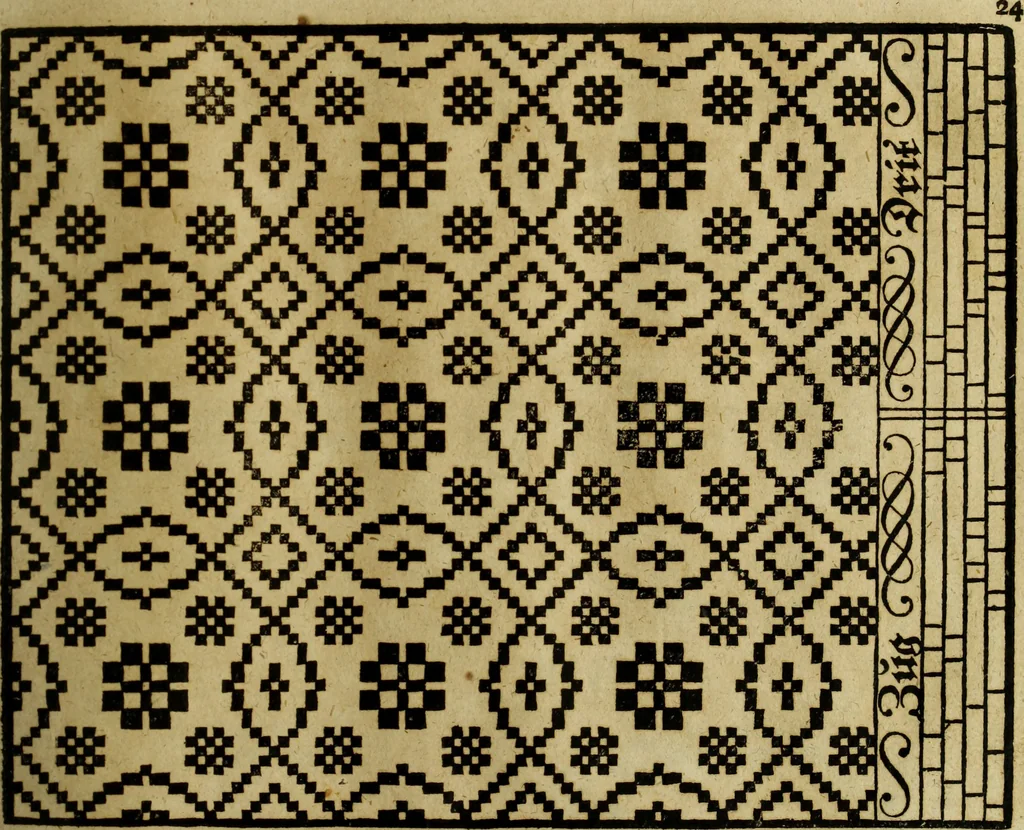An illustration from Neu hervorkommendes Weber Kunst und Bild Buch, 1736, leaf 334