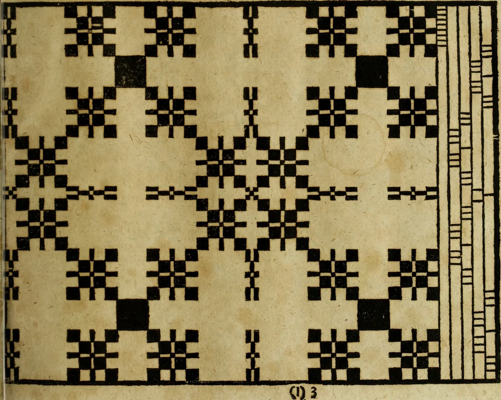 An illustration from Neu hervorkommendes Weber Kunst und Bild Buch, 1736, leaf 356