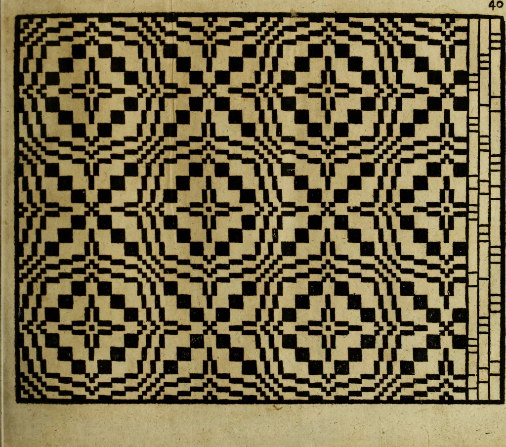 An illustration from Neu hervorkommendes Weber Kunst und Bild Buch, 1736, leaf 366