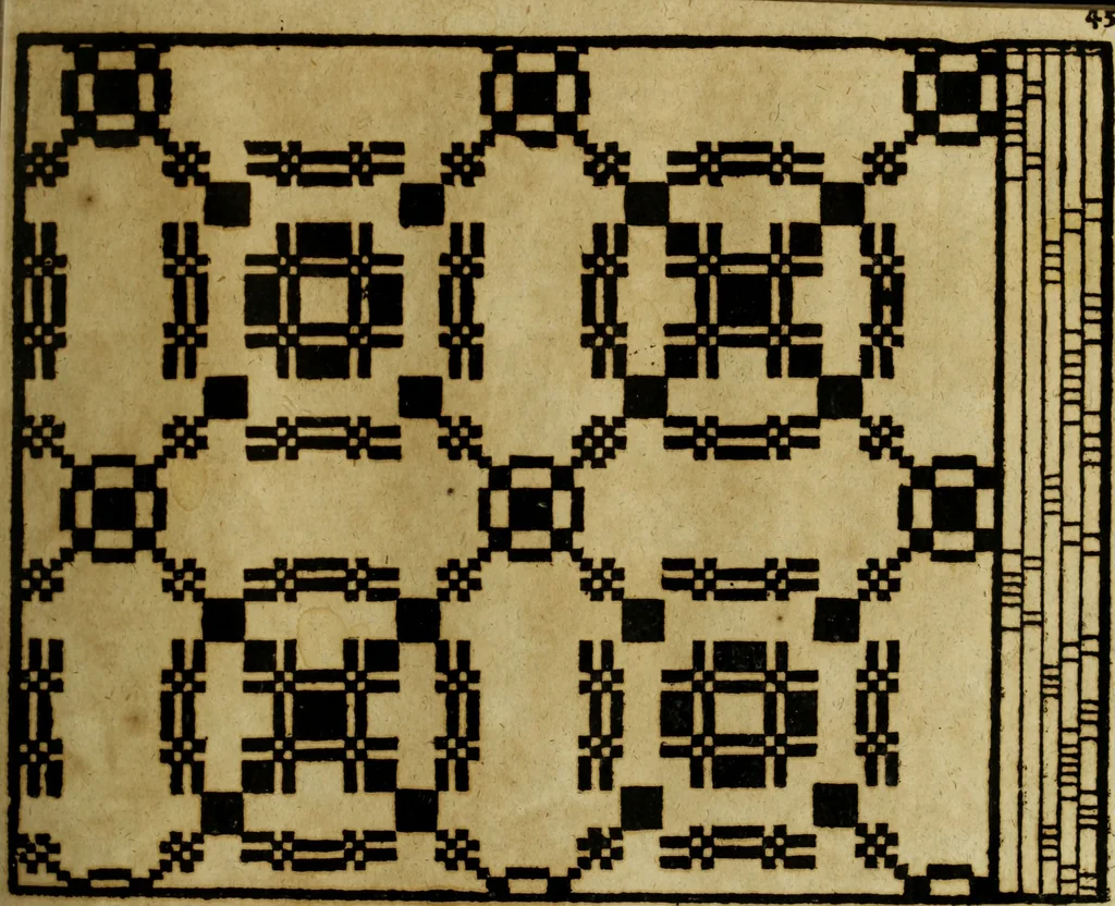 An illustration from Neu hervorkommendes Weber Kunst und Bild Buch, 1736, leaf 372