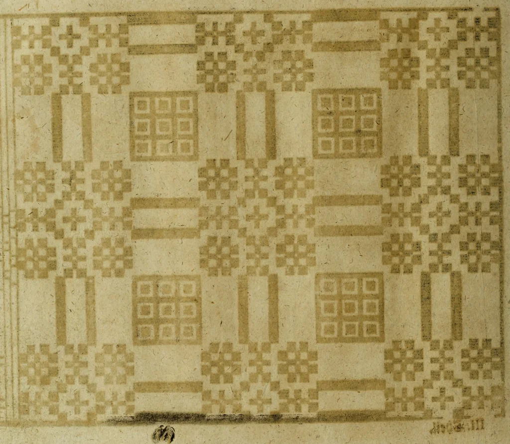 An illustration from Neu hervorkommendes Weber Kunst und Bild Buch, 1736, leaf 383