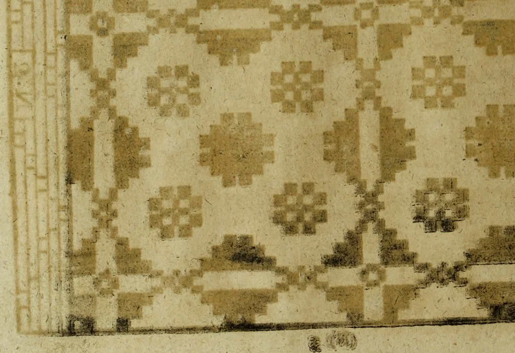 An illustration from Neu hervorkommendes Weber Kunst und Bild Buch, 1736, leaf 387