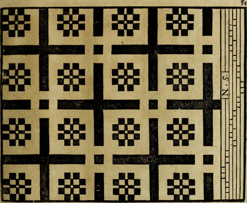 An illustration from Neu hervorkommendes Weber Kunst und Bild Buch, 1736, leaf 388