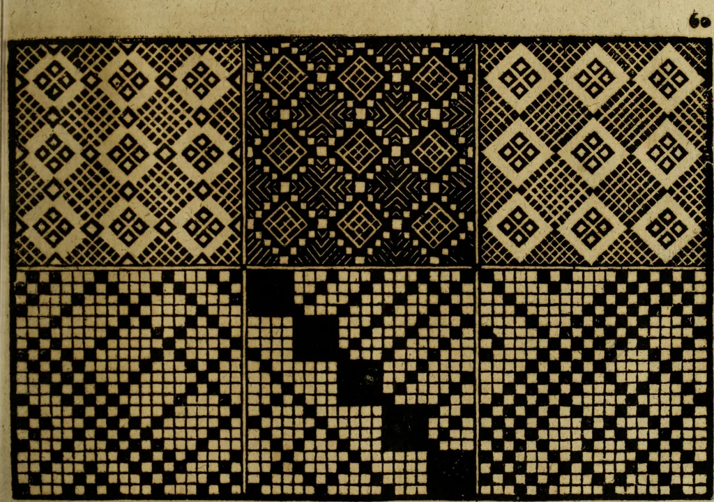 An illustration from Neu hervorkommendes Weber Kunst und Bild Buch, 1736, leaf 406