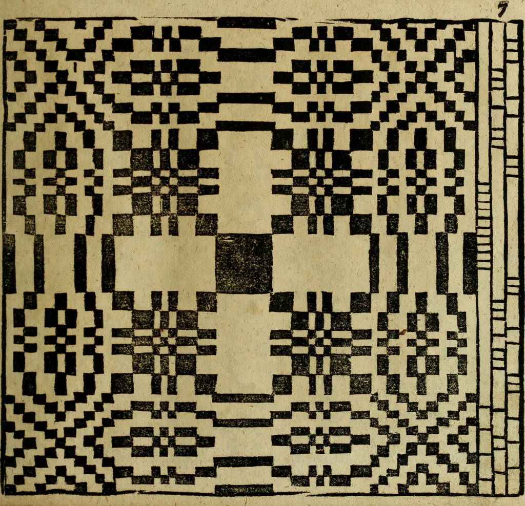 An illustration from Neu hervorkommendes Weber Kunst und Bild Buch, 1736, leaf 448
