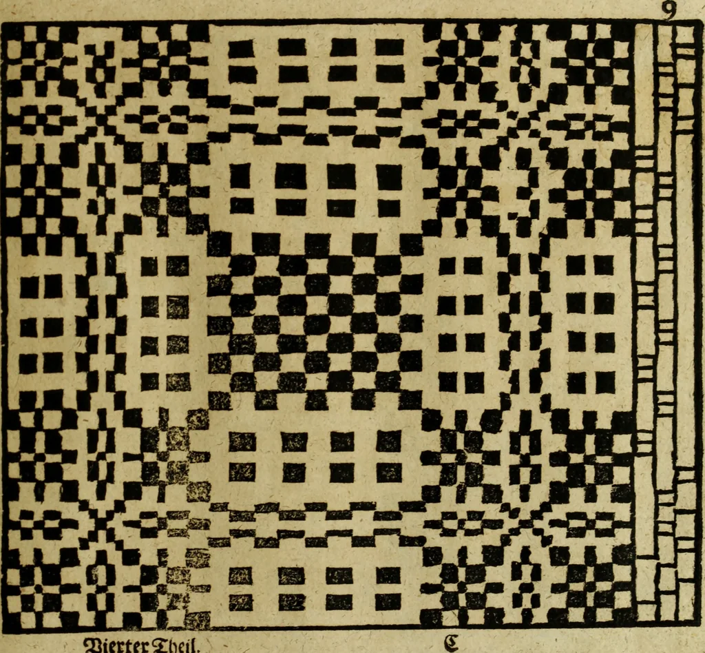 An illustration from Neu hervorkommendes Weber Kunst und Bild Buch, 1736, leaf 452