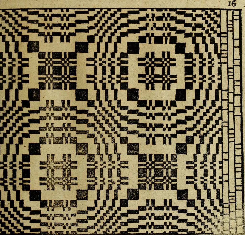 An illustration from Neu hervorkommendes Weber Kunst und Bild Buch, 1736, leaf 466