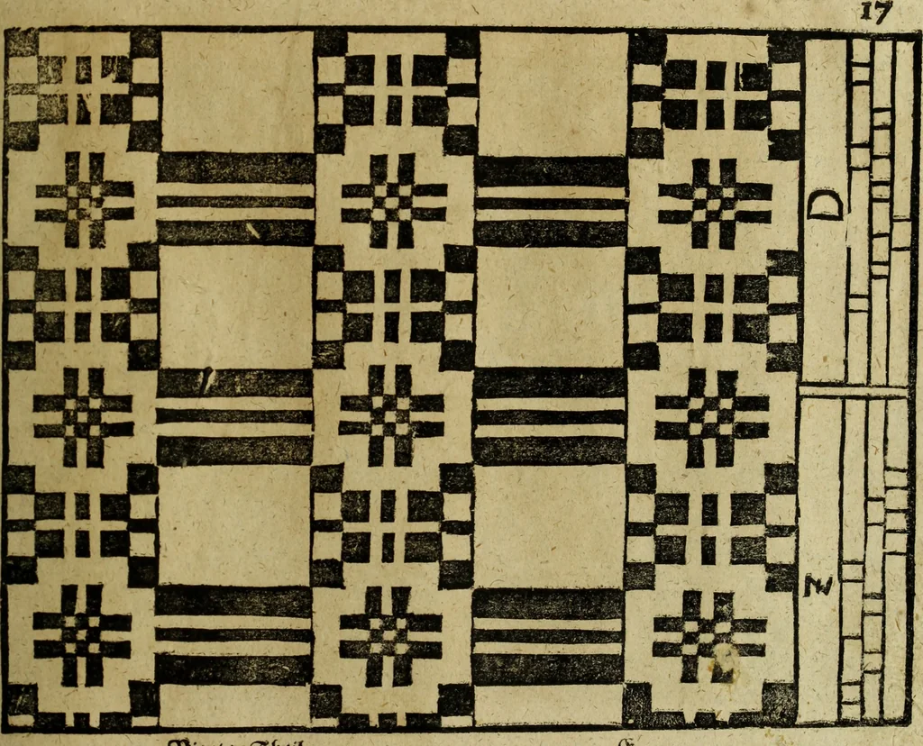 An illustration from Neu hervorkommendes Weber Kunst und Bild Buch, 1736, leaf 468