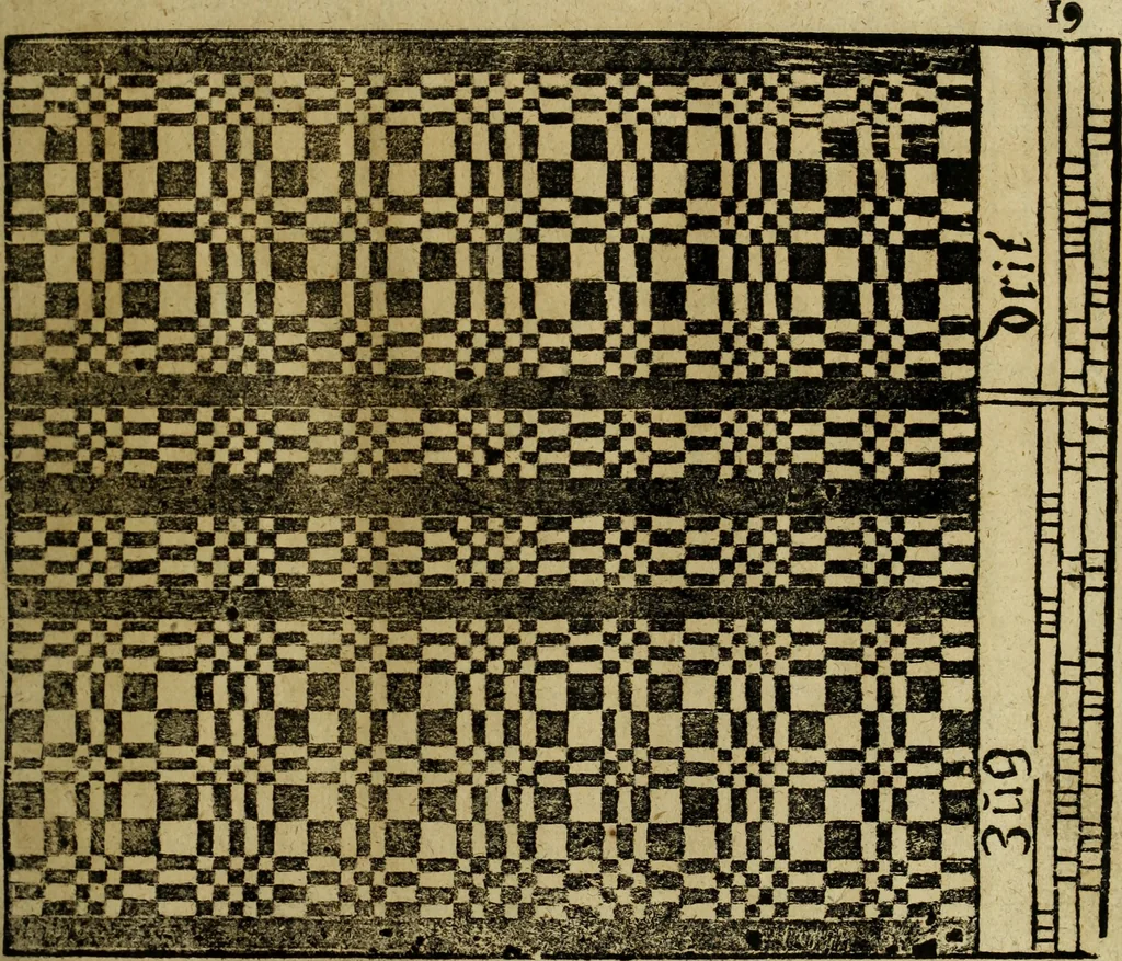 An illustration from Neu hervorkommendes Weber Kunst und Bild Buch, 1736, leaf 472