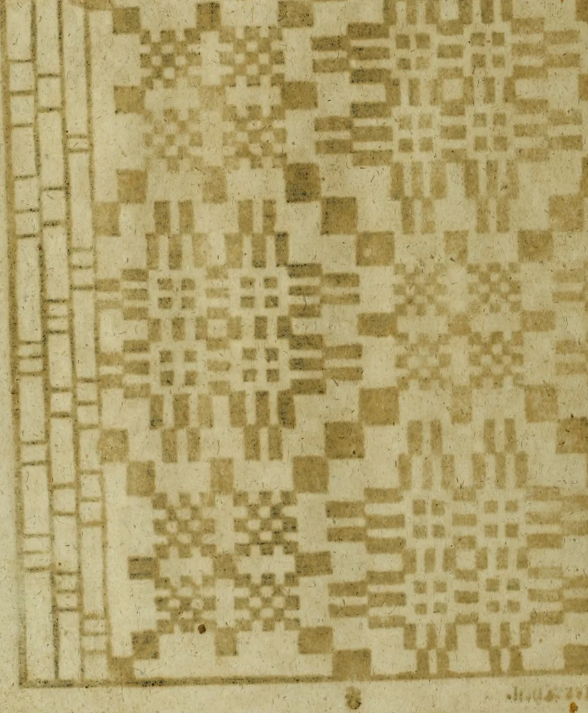 An illustration from Neu hervorkommendes Weber Kunst und Bild Buch, 1736, leaf 477