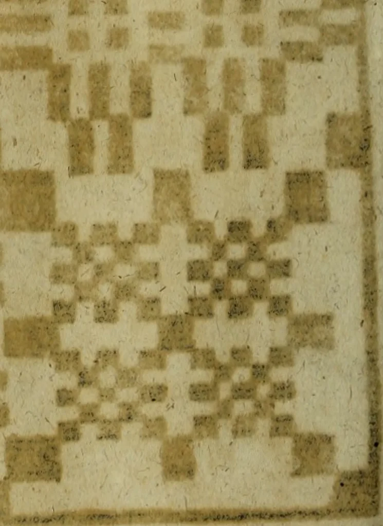 An illustration from Neu hervorkommendes Weber Kunst und Bild Buch, 1736, leaf 477