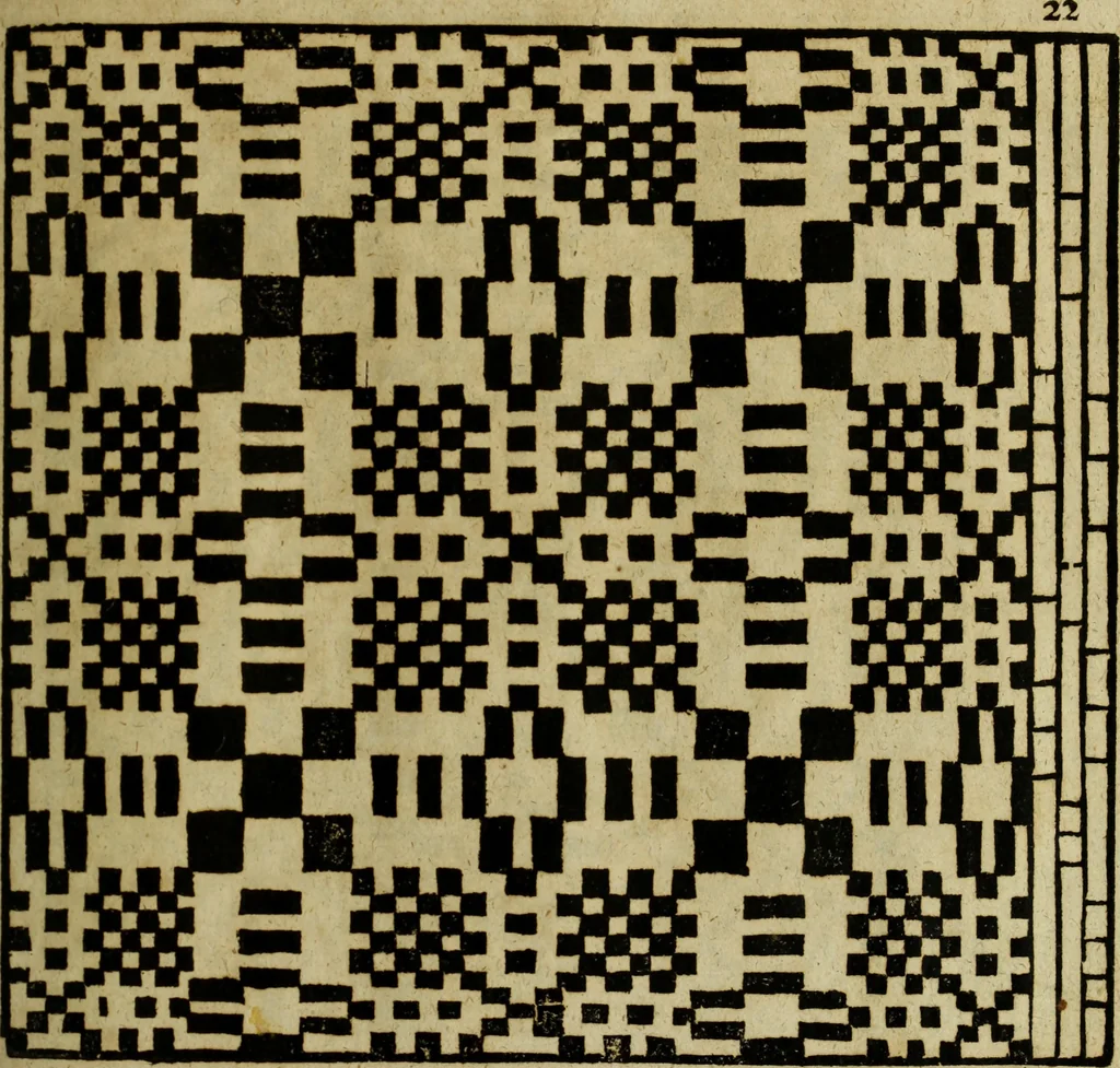 An illustration from Neu hervorkommendes Weber Kunst und Bild Buch, 1736, leaf 478