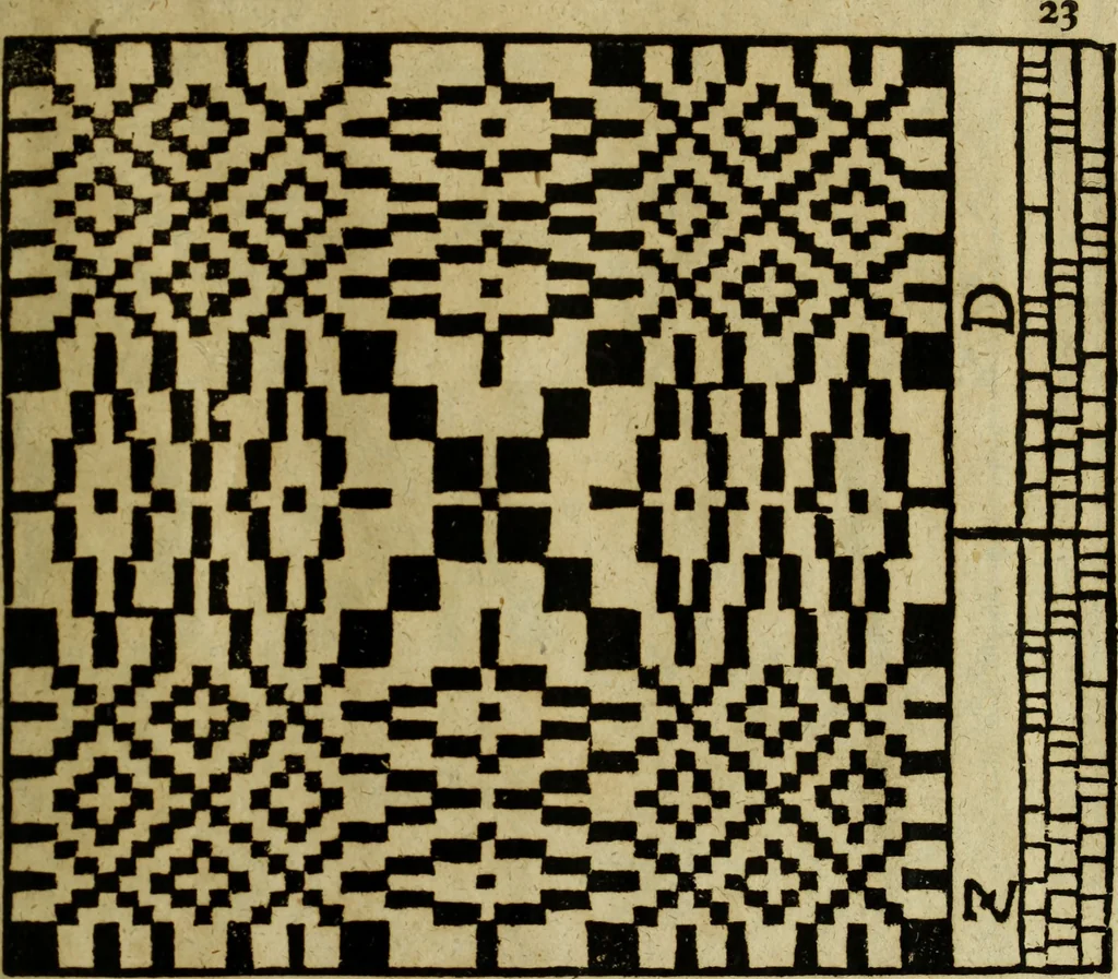 An illustration from Neu hervorkommendes Weber Kunst und Bild Buch, 1736, leaf 480