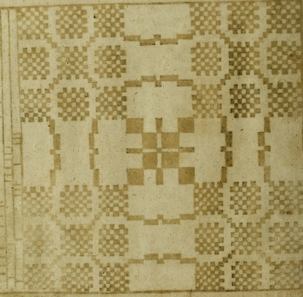 An illustration from Neu hervorkommendes Weber Kunst und Bild Buch, 1736, leaf 483