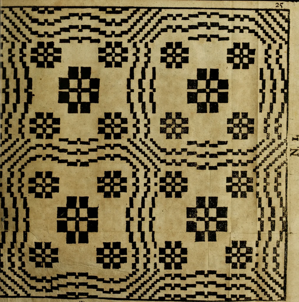 An illustration from Neu hervorkommendes Weber Kunst und Bild Buch, 1736, leaf 484